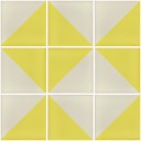 Mexican Ceramic Frost Proof Tiles  Yellow Light and White